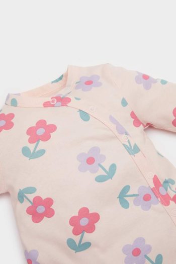 Newborn Floral Cotton Romper for Baby Girls