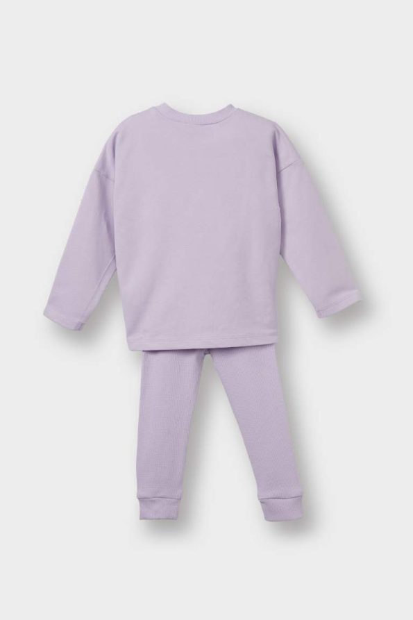 Baby Girl 2-Piece Unicorn Print Long Sleeve Top and Bottom Set