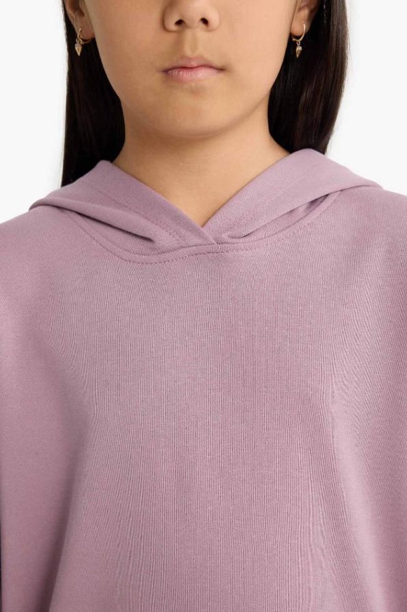 Girls' Relax Fit Basic Hoodie Sweatshirt
