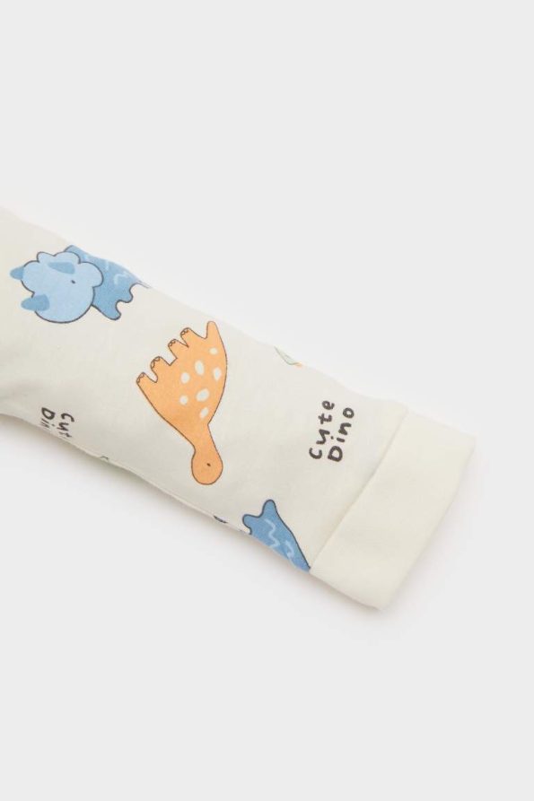 Boys' Newborn Dinosaur Print Cotton Bodysuit