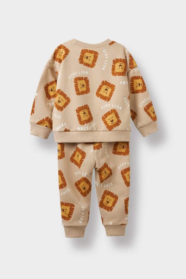 Boys' 2-Piece Set Patterned Sweatshirt and Jogger Pants