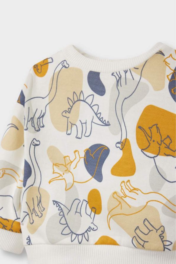 Boys' Dinosaur Print Sweatshirt and Pants Set