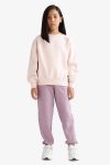 Girls' Elastic Waist Jogger Pants