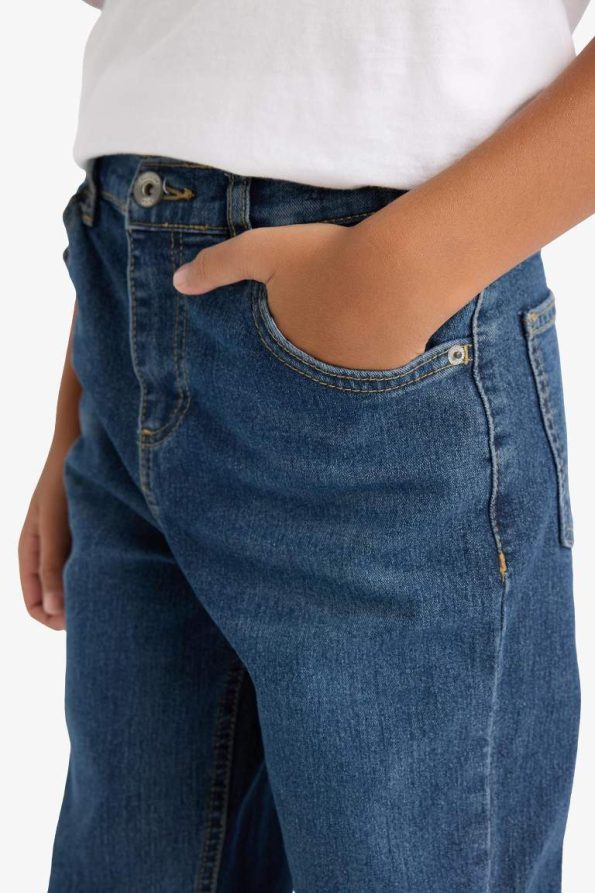 Boys' Straight Fit Plain Leg Jeans