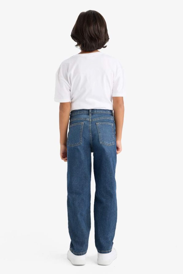 Boys' Straight Fit Plain Leg Jeans