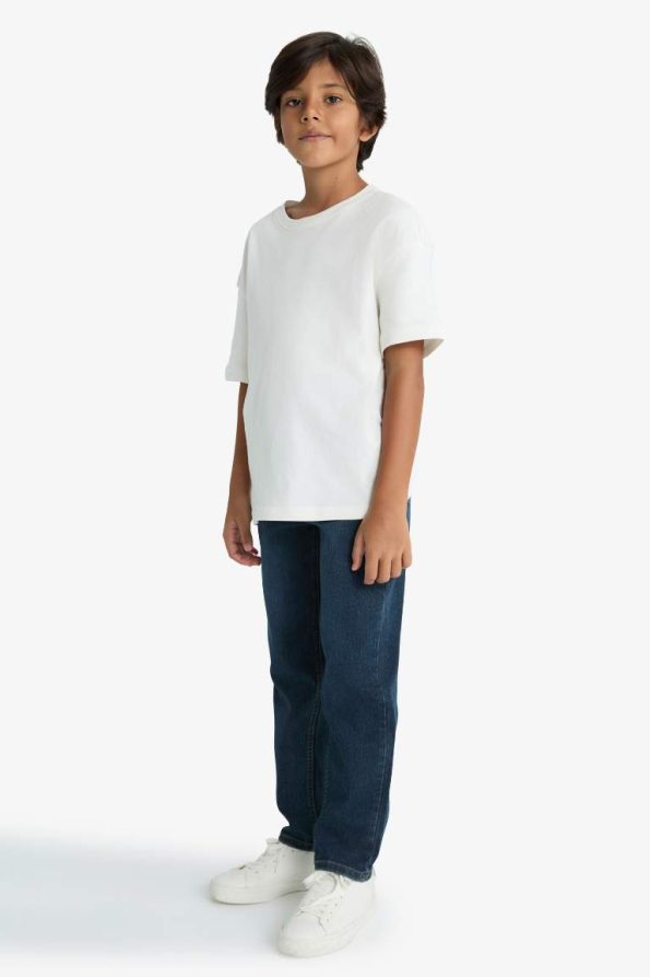 Boys' Straight Fit Flat Front Jeans