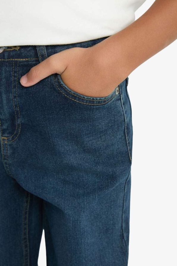 Boys' Straight Fit Flat Front Jeans