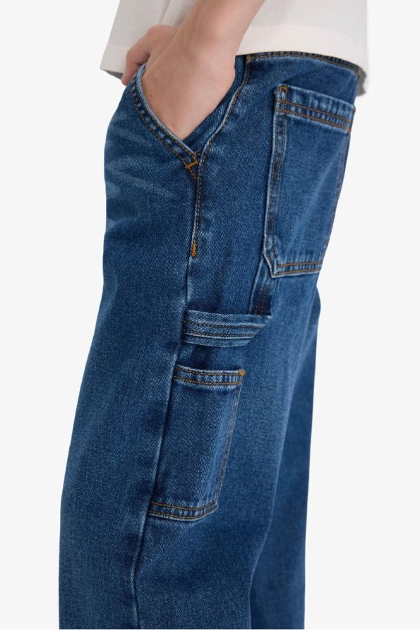 Boys Wide Leg Straight Fit Jeans