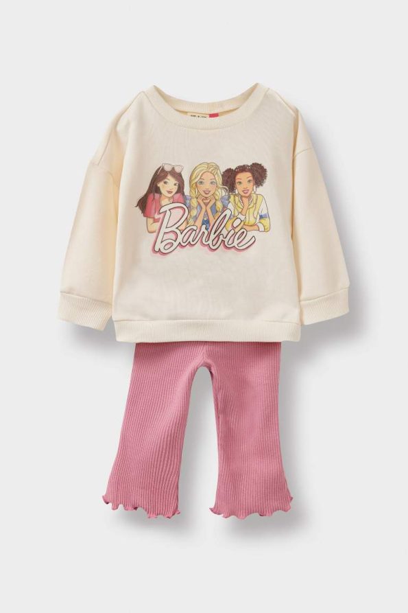 Girls' Baby Barbie 2-Piece Sweatshirt and Leggings Set
