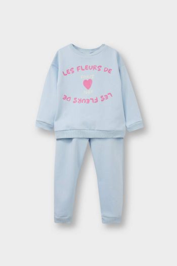 Girls' Baby 2-Piece Set Soft Fleece Lined Sweatshirt and Pants