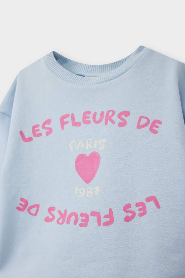 Girls' Baby 2-Piece Set Soft Fleece Lined Sweatshirt and Pants