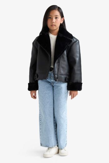 Girls' Faux Fur Lined Jacket