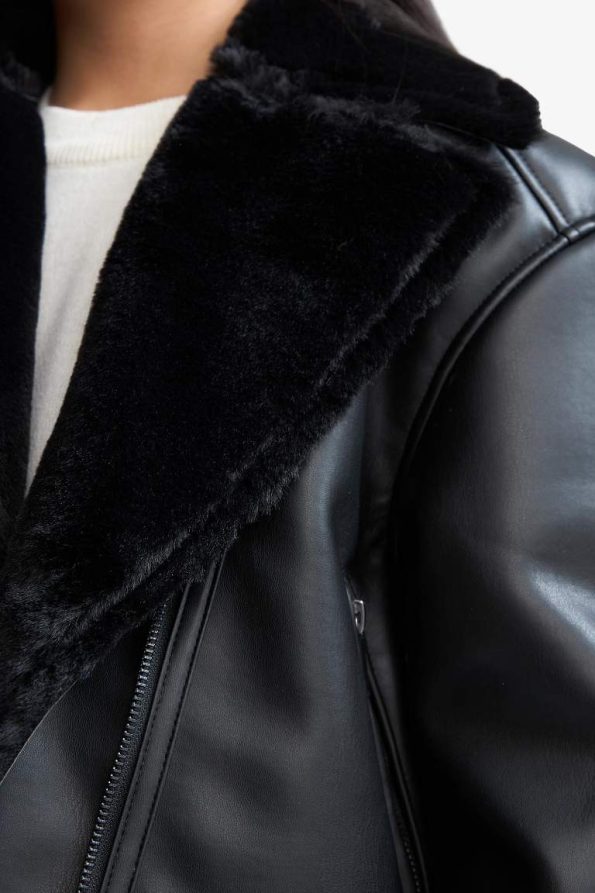 Girls' Faux Fur Lined Jacket