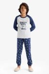 Boys' Printed Long Sleeve Pajama Set