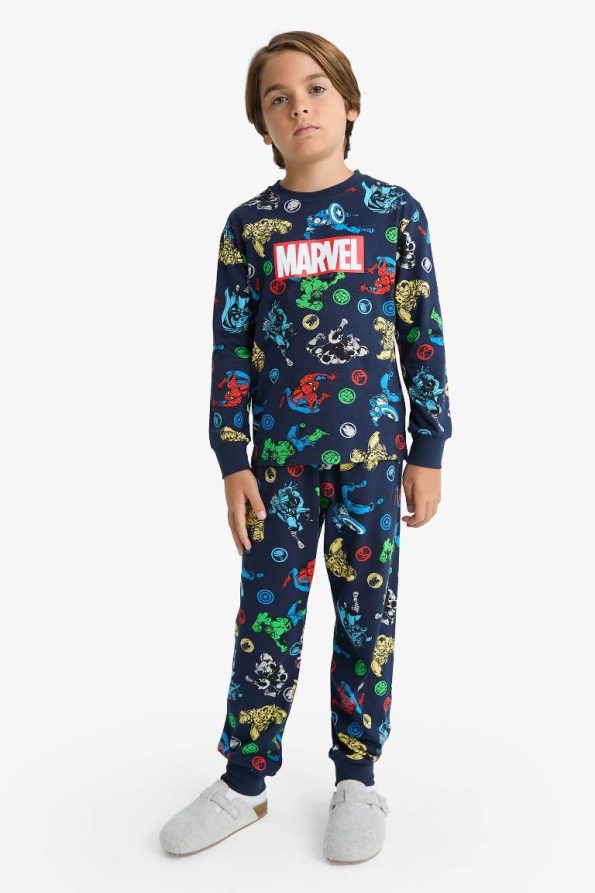 Boys' Marvel Comics Long Sleeve Pajama Set