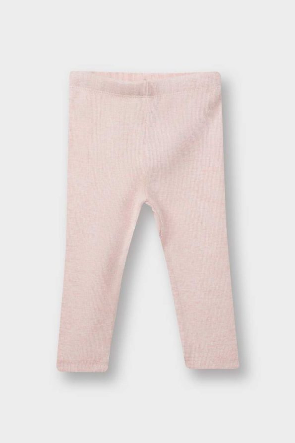 Girls' Ribbed Jersey Leggings - Set of 2
