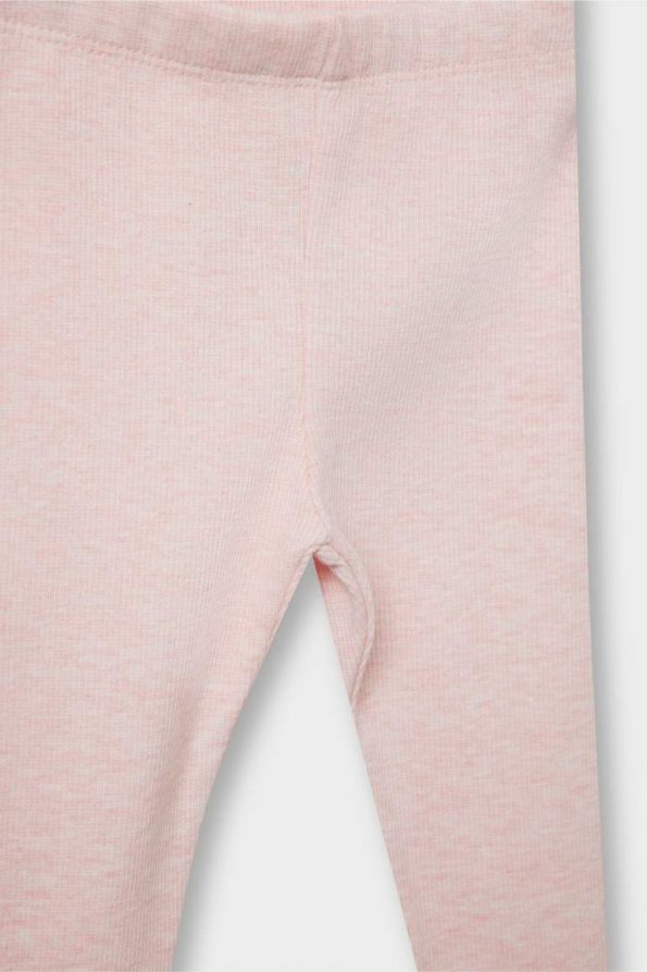 Girls' Ribbed Jersey Leggings - Set of 2