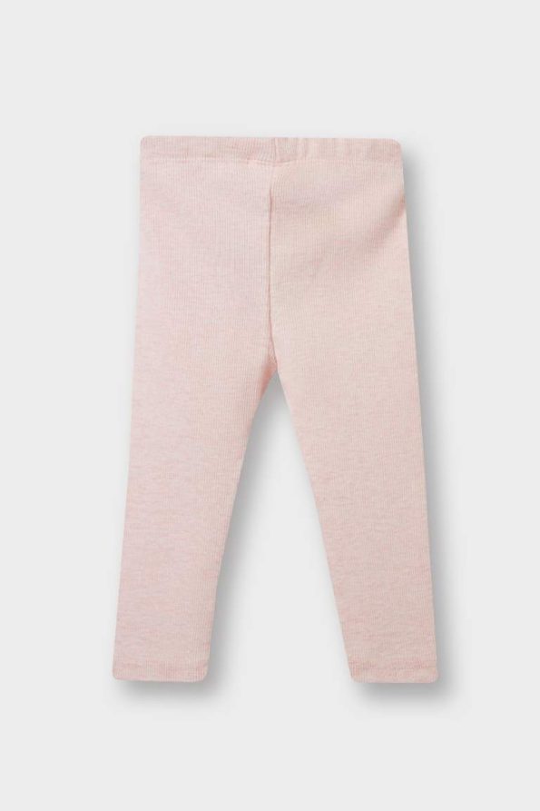 Girls' Ribbed Jersey Leggings - Set of 2
