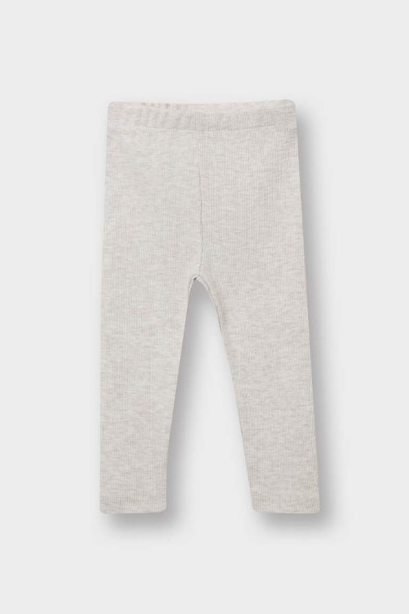 Girls' Ribbed Jersey Leggings - Set of 2