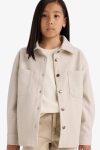 Girls' Long Sleeve Snap Button Shirt Jacket