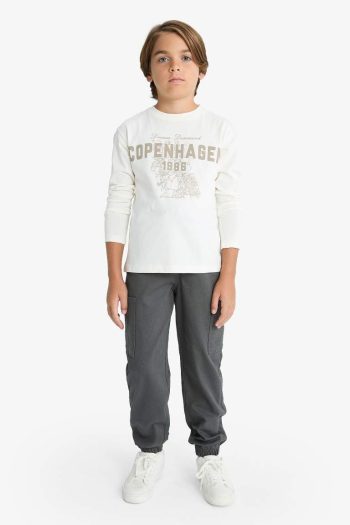 Boys' Cargo Gabardine Jogger Pants