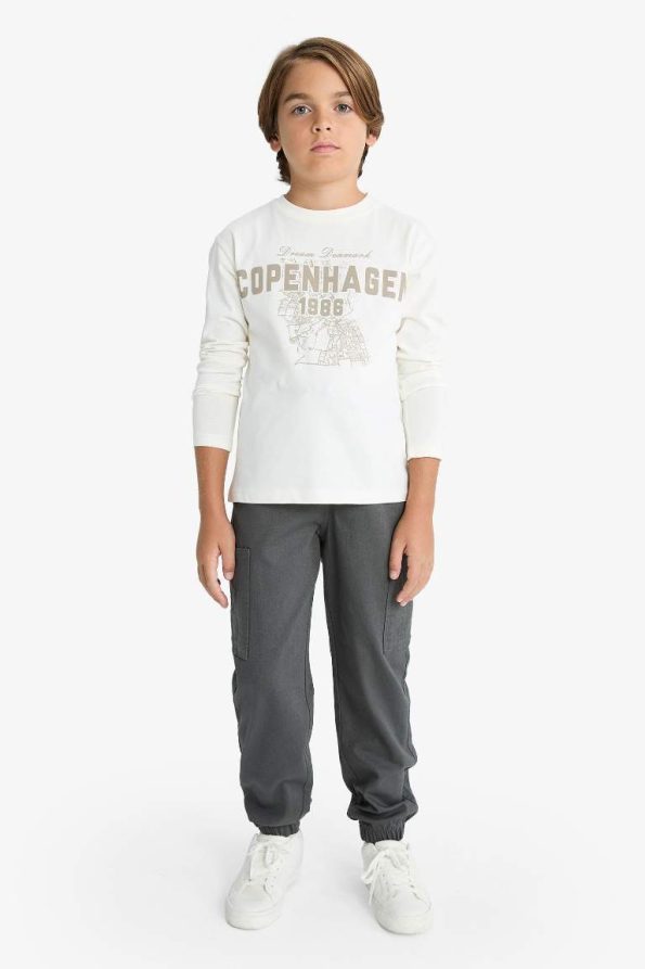 Boys' Cargo Gabardine Jogger Pants