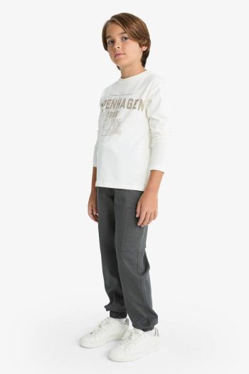 Boys' Cargo Gabardine Jogger Pants