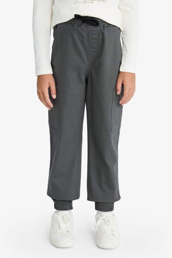 Boys' Cargo Gabardine Jogger Pants