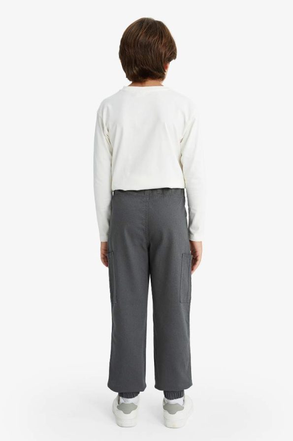 Boys' Cargo Gabardine Jogger Pants