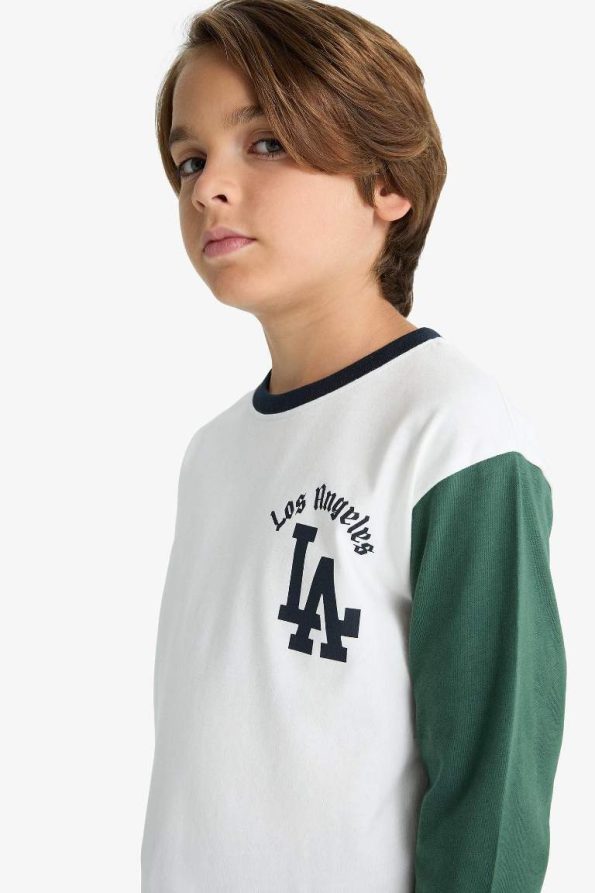 Boys' 2-Piece Set with Printed Long Sleeve T-Shirt and Sweatpants