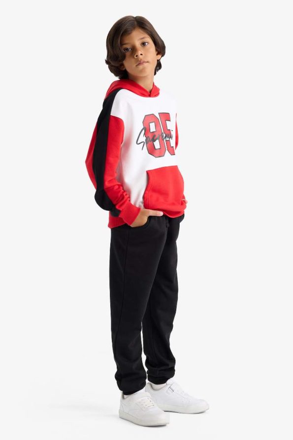 Boys' Hoodie Printed Sweatshirt and Jogger Set