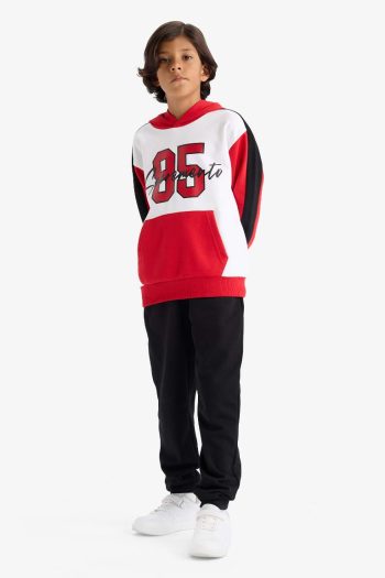 Boys' Hoodie Printed Sweatshirt and Jogger Set