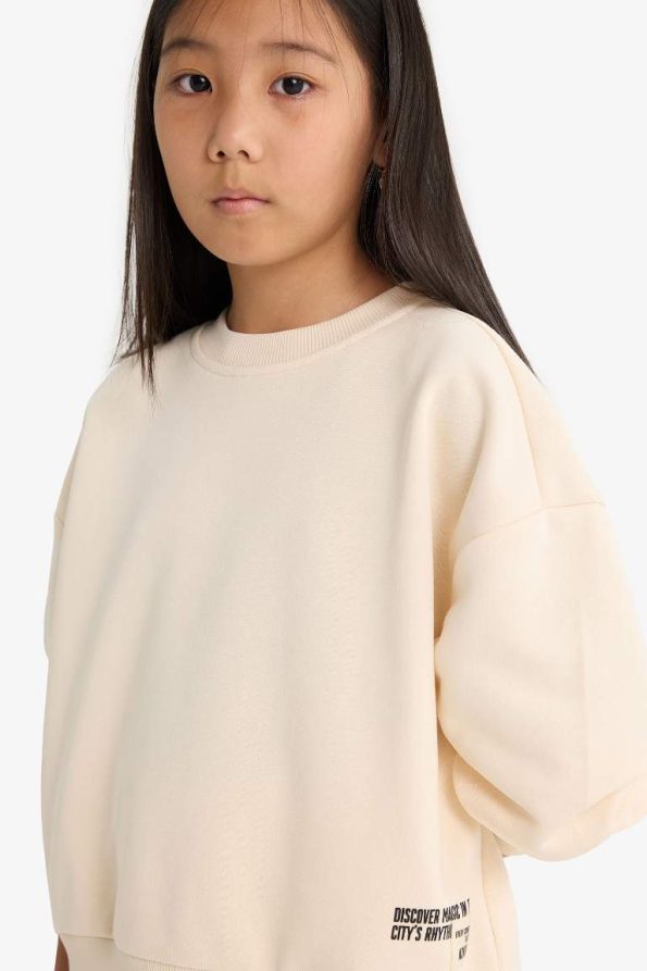 Girls' 2-Piece Printed Sweatshirt and Joggers Set