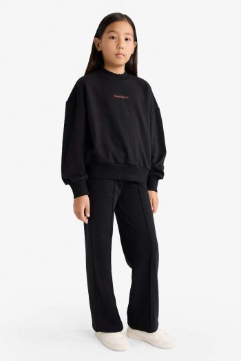 Girls' 2-Piece Printed Sweatshirt and Jogger Set