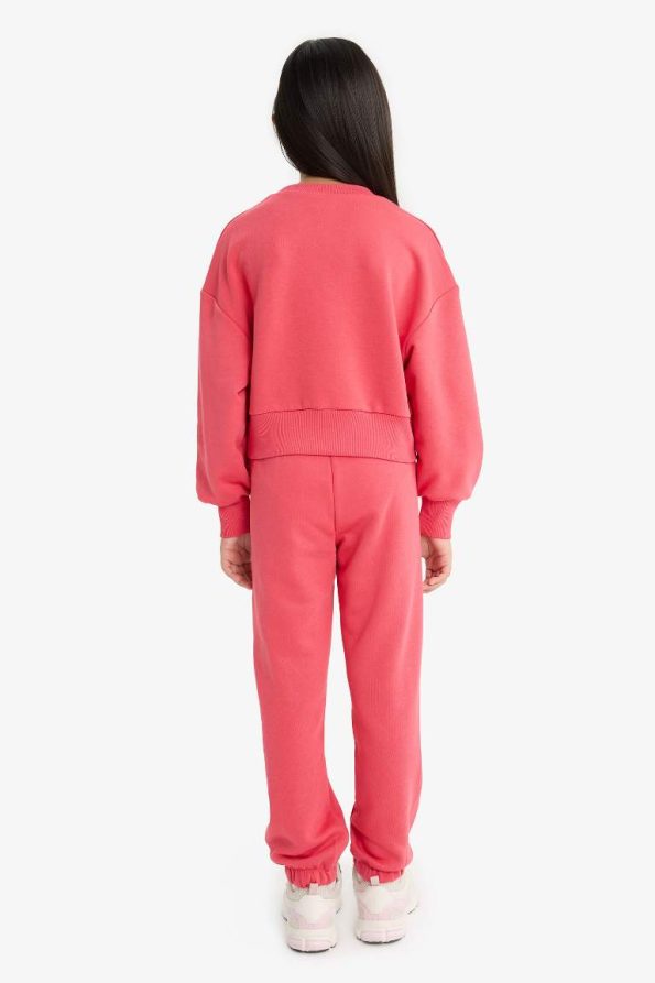 Girls' 2-Piece Printed Sweatshirt and Jogger Set