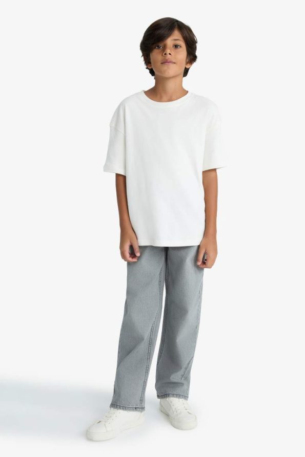 Boys' Wide Leg Straight Leg Jeans