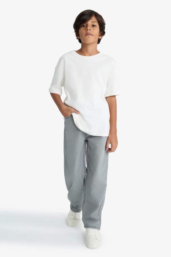 Boys' Wide Leg Straight Leg Jeans