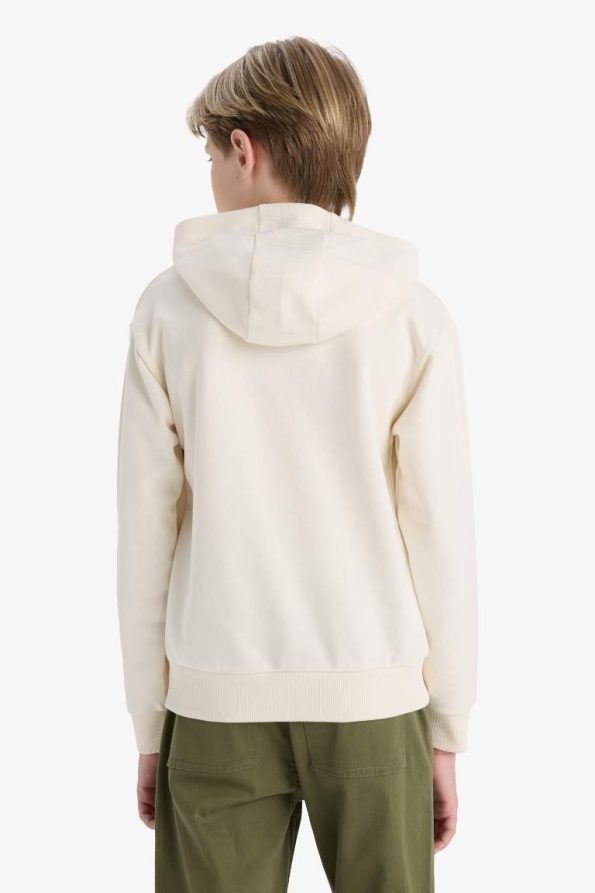 Boys' Hooded Printed Sweatshirt