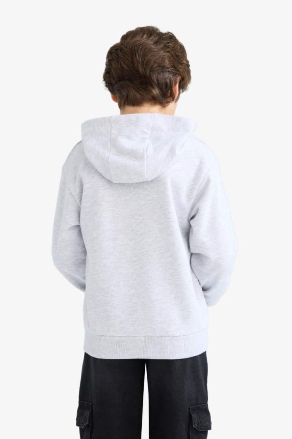 Boys' Hooded Printed Sweatshirt