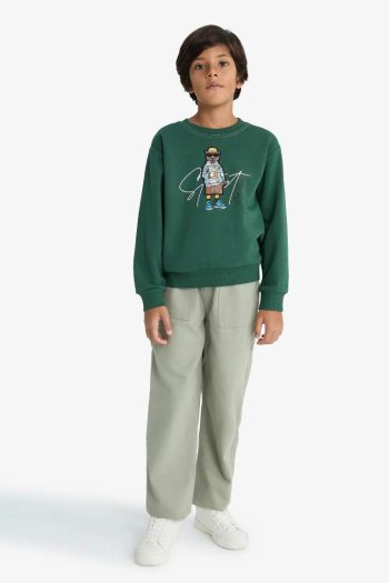 Boys' Printed Crew Neck Sweatshirt