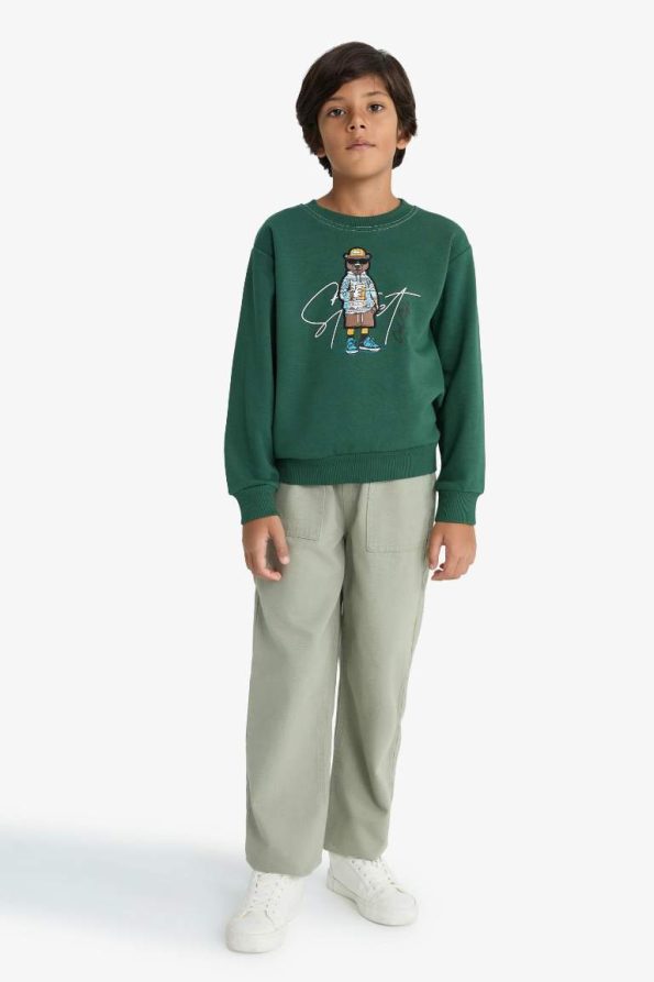 Boys' Printed Crew Neck Sweatshirt
