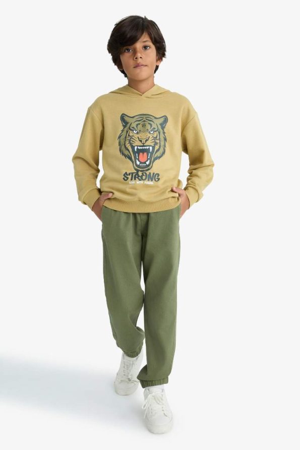 Boys' Hooded Printed Sweatshirt