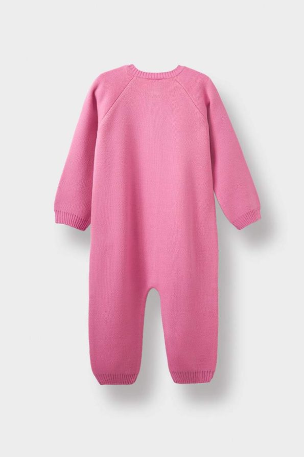 Baby Girl Newborn Floral Long Sleeve Knitted Romper