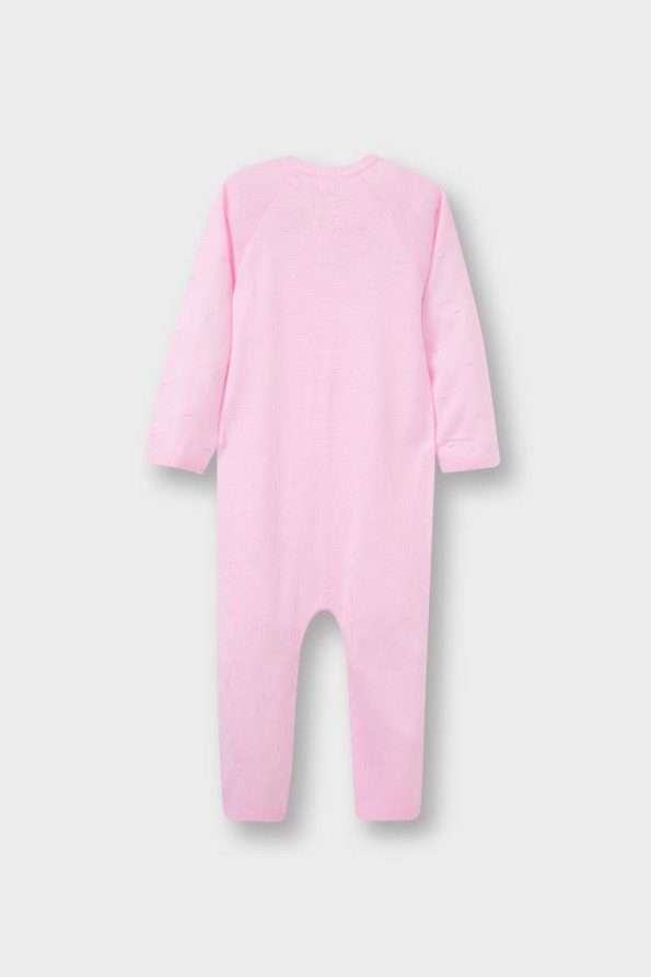 Newborn Baby Girl Long Sleeve Knit Romper