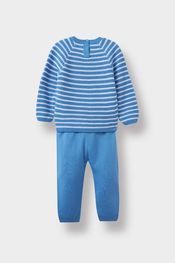 Boys' Striped Sweater and Sweatpants Set