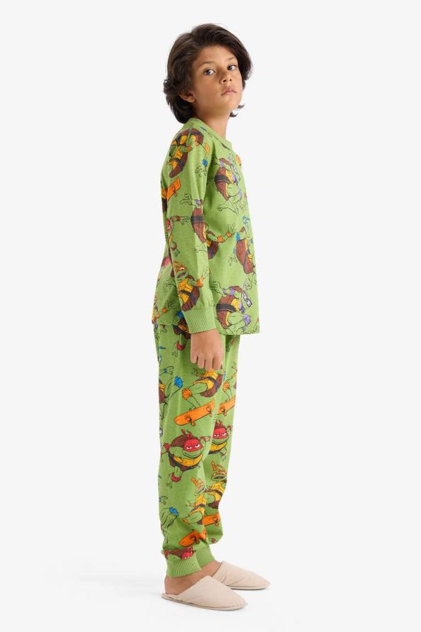 Boys' Teenage Mutant Ninja Turtles: Mutant Mayhem Pajama Set with Long Sleeve Top and Long Pants