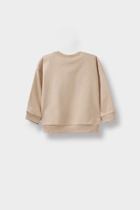 Boys' Printed Crew Neck Soft Fleece Sweatshirt Set