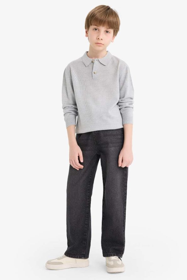 Boys' School Polo Neck Sweater