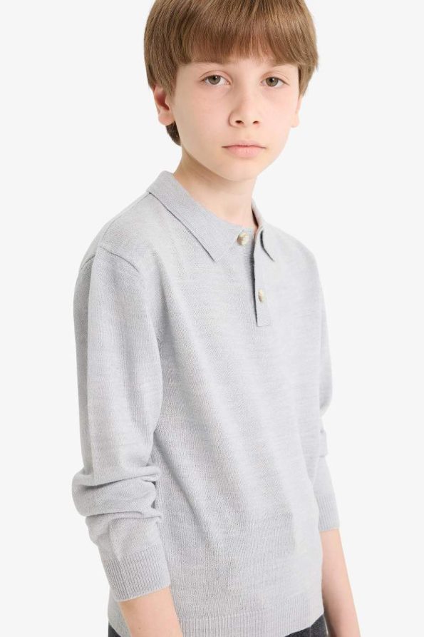 Boys' School Polo Neck Sweater