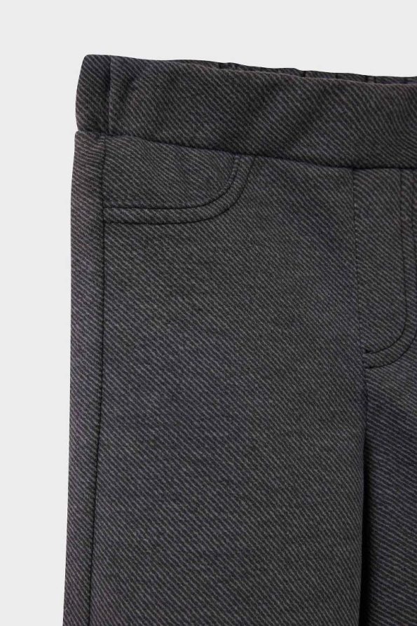 Girls' Wide Leg Jean-Look Pants